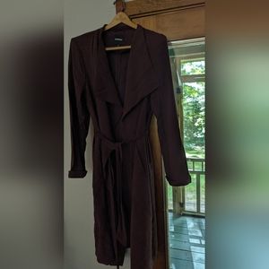 Burgundy Express wrap trench